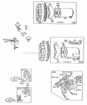 Electric Starters  Keypanel Diagram and Parts List for  Briggs and Stratton Engine